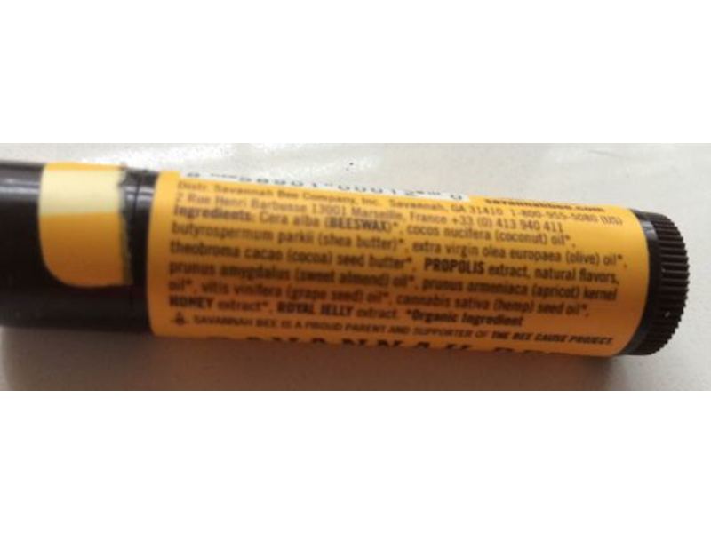 Savannah Bee Beeswax Lip Balm, Tupelo Honey, 4.2 g