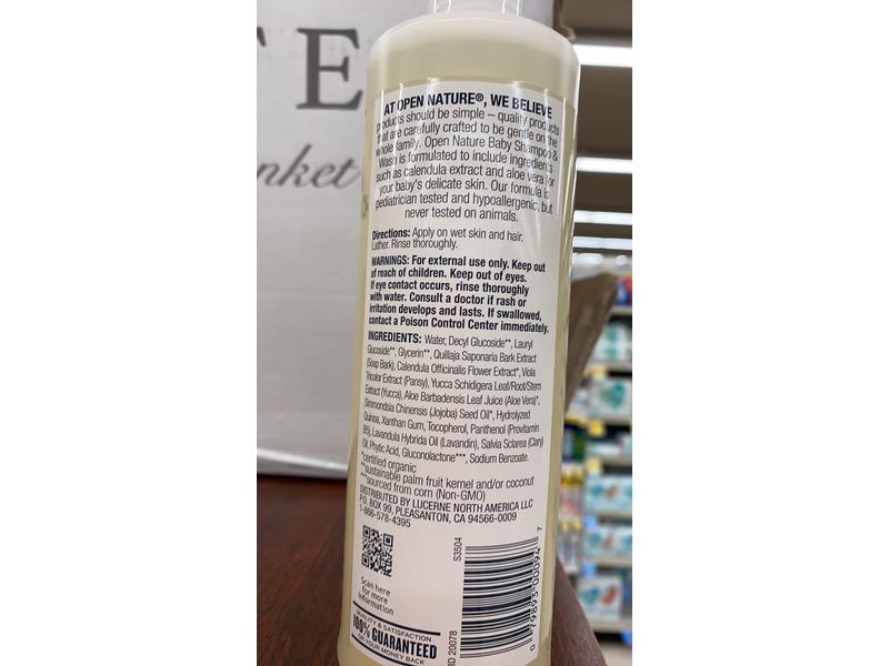 Open Nature Baby Wash & Shampoo, Lavender Meadow, 12 fl oz / 355 mL