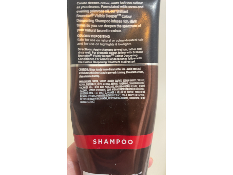John Frieda Brilliant Brunette Visibly Deeper Colour Deepening Shampoo, 250 mL