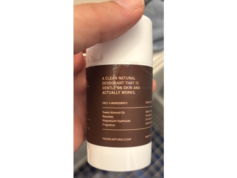 Magsol Clean Natural Deodorant, Sandalwood, 2.6 oz/74 g, Pack Of 2