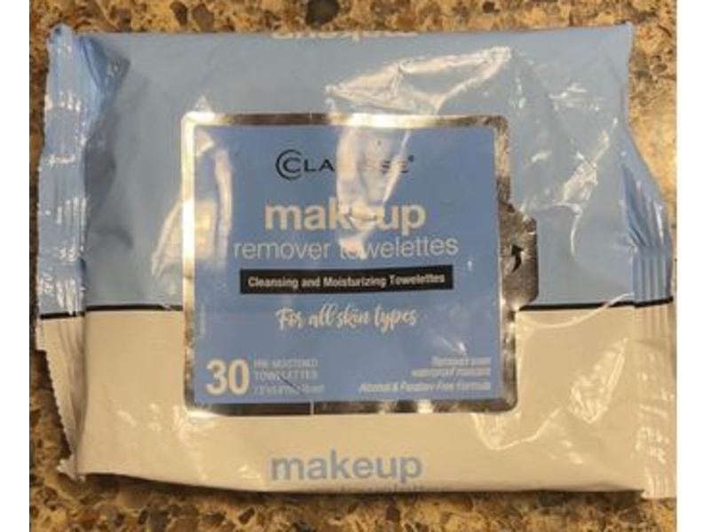 Clarisse Make-Up Remover Cleansing & Moisturizing Towelettes, 30 Counts