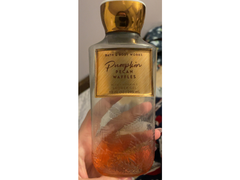 Bath & Body Works Pumpkin Pecan Waffles Shower Gel, Aloe + Vitamin E, 10 fl oz/295 mL