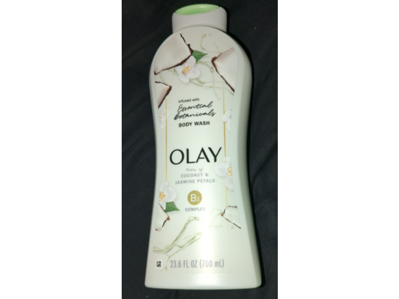 Olay Essential Botanicals Body Wash, Coconut & Jasmine Petals, 23.6 fl oz/700 mL