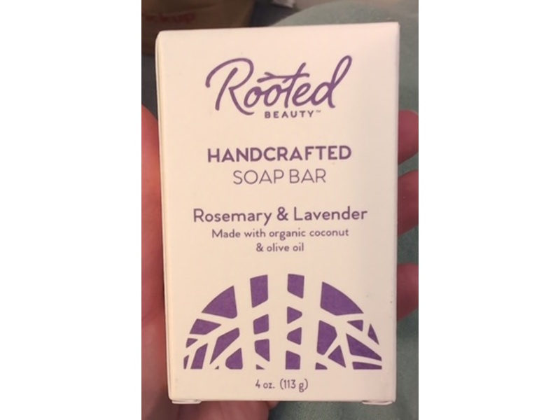Rooted Beauty Handcrafted Soap Bar, Rosemary & Lavender, 4 oz/113 g