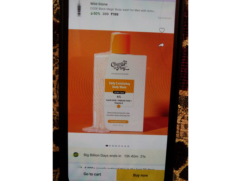 Chemist At Play Daily Exfoliating Body Wash, 4% Lactic Acid + Salicylic Acid & Vitamin E, 16 fl oz/473 mL