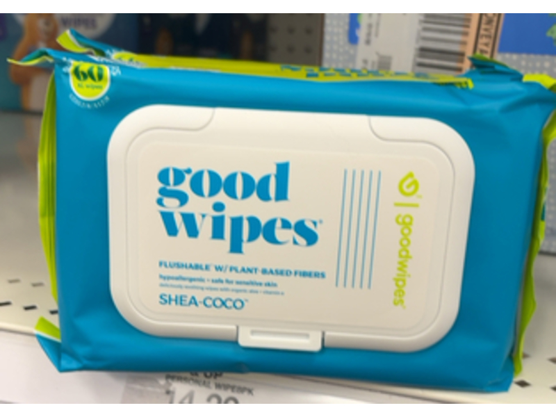 Good Wipes Flushable Wipes, Shea Coco, 60 Count