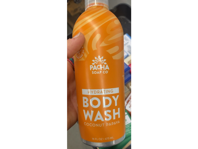 Pacha Soap Co. Hydrating Body Wash, Coconut Papaya, 16 fl oz/473 mL