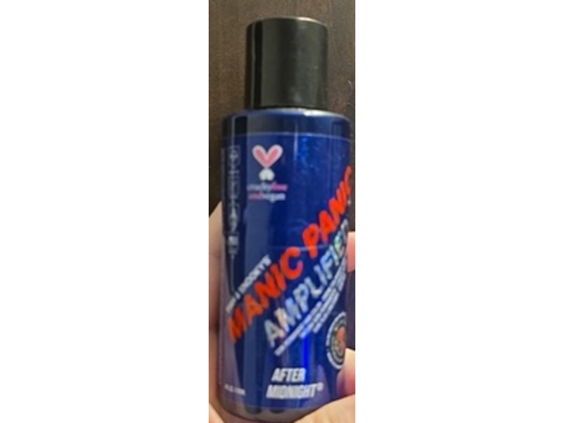 Manic Panic Amplified Semi Permanent Hair Dye, After Midnight, 4.0 fl oz/118 mL