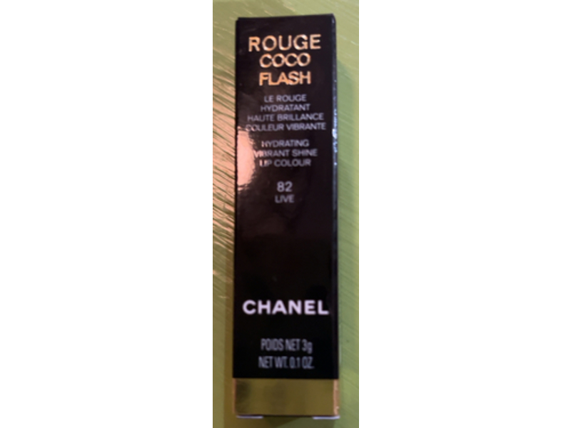 Chanel Rouge Coco Flash Hydrating Vibrant Shine Lip Colour, 82 Live, 0.1 oz/3 g