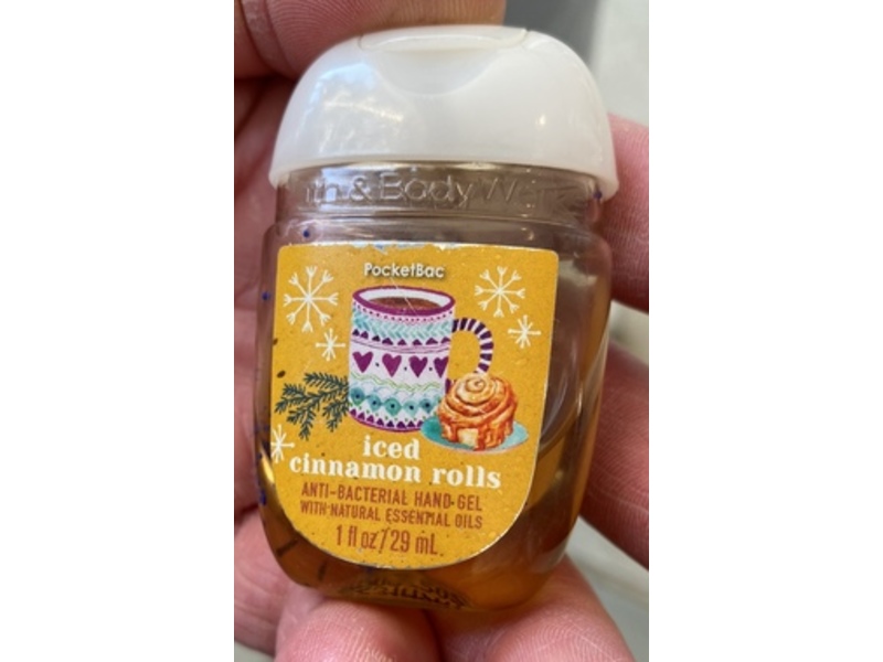 Bath & Body Works Anti-Bacterial Hand Gel, Iced Cinnamon Rolls, 1 fl oz /29 mL