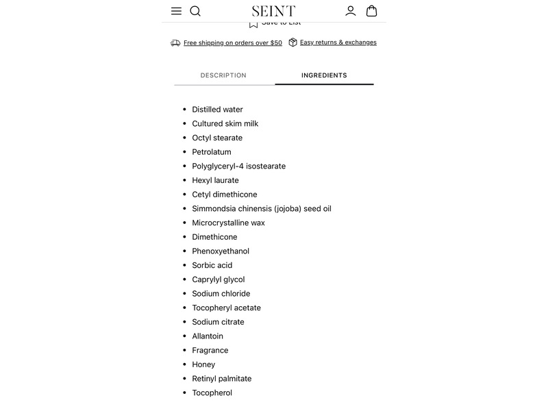 Seint Beauty Creme, 1.7 oz/50 mL