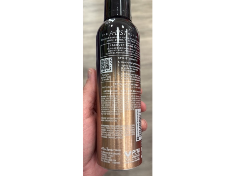 Tresemme Lacquer Shine Spray Brilliant Spray, 5.3 oz/150.2 g