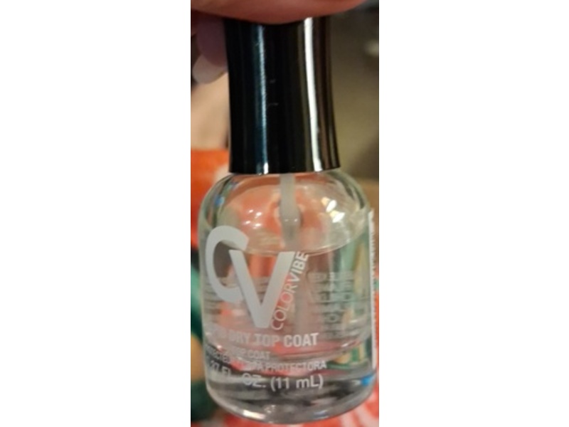 Color Vibe Rapid Dry Top Coat, 0.37 fl oz/11 mL