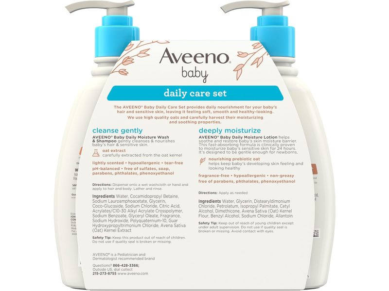 Aveeno Baby Daily Care Set, 12 fl oz/354 mL