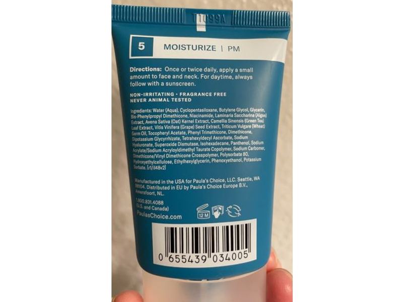 Paula's Choice Invisible Finish Moisture Gel, 2 fl oz/60 mL