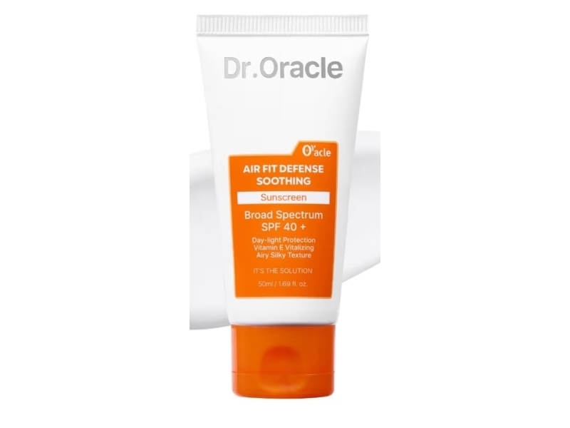 Dr. Oracle Air Fit Defense Soothing Sunscreen, SPF 40+, 1.69 fl oz/50 mL