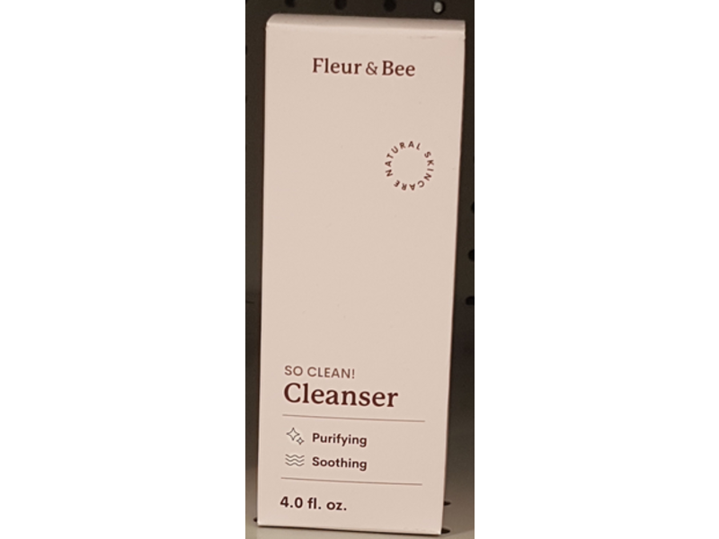 Fleur & Bee So Clean Cleanser, Purifying, Soothing, 4.0 fl oz