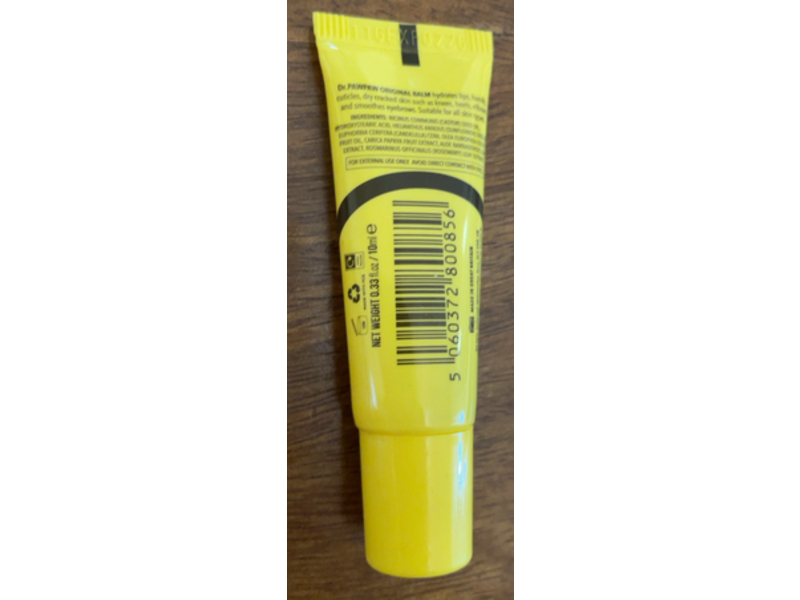 Dr Pawpaw Original Multipurpose Soothing Balm, Natural Pawpaw, 0.33 fl oz/10 mL