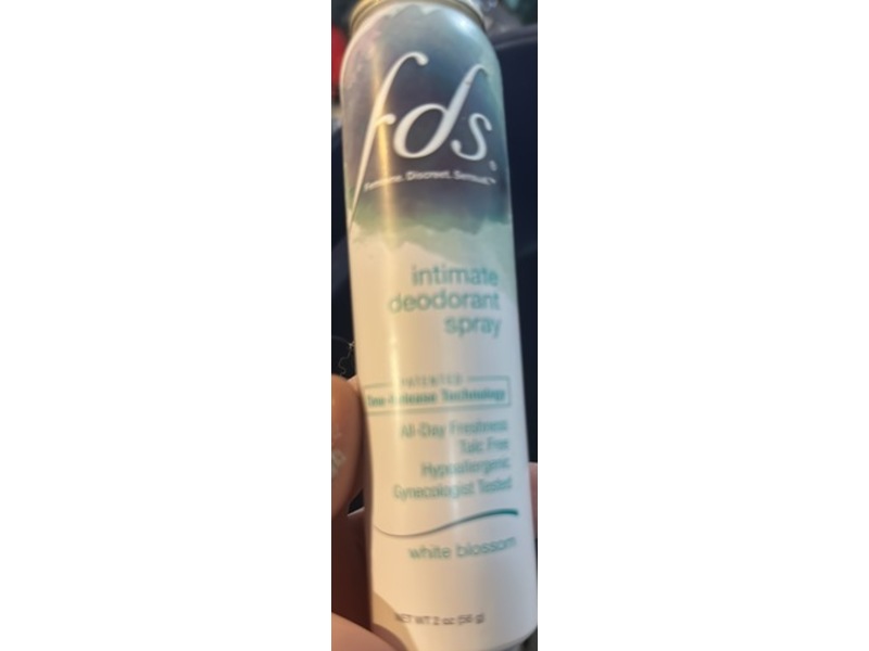 FDS Intimate Deodorant Spray, White Blossom, 2 oz/56 g
