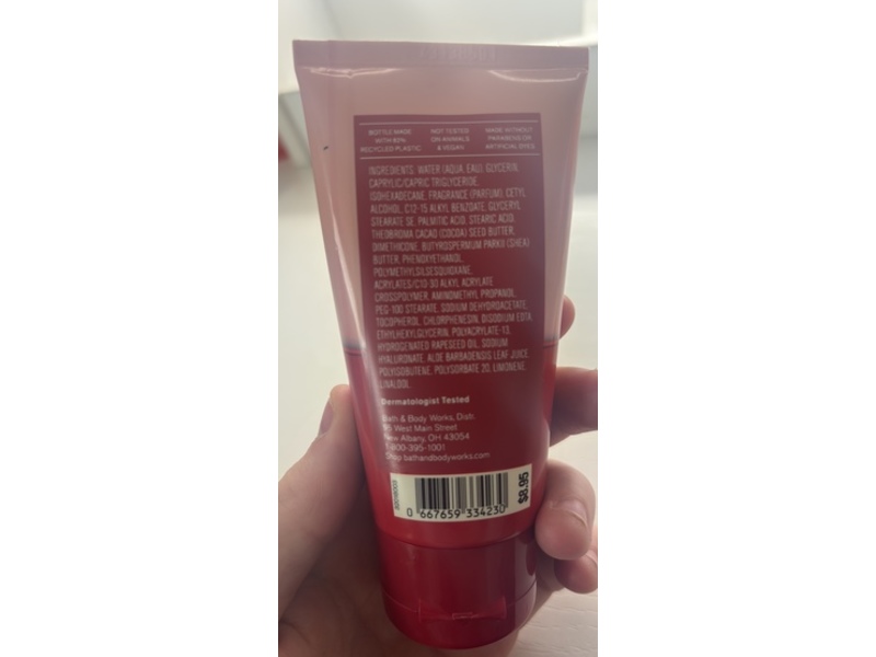 Bath & Body Works Strawberry Pound Cake Ultimate Hydration Body Cream, Shea Butter + Hyaluronic Acid, 2.5 oz/70 g