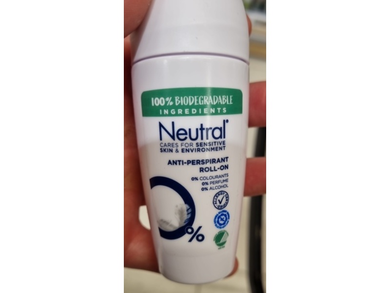 Neutral Anti-Perspirant Roll On, Sensitive Skin, 50 mL