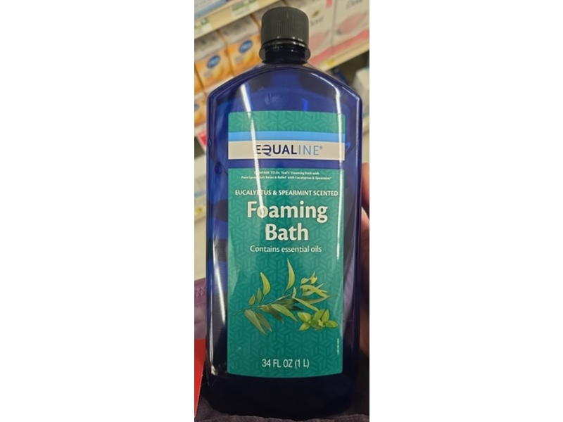 Equaline Foaming Bath, Eucalyptus & Spearmint, 34 fl oz/1 L