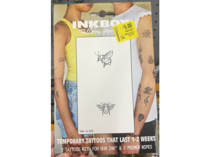 Inkbox TemporaryTattoos, Bird & Bee, 2 Tattoos