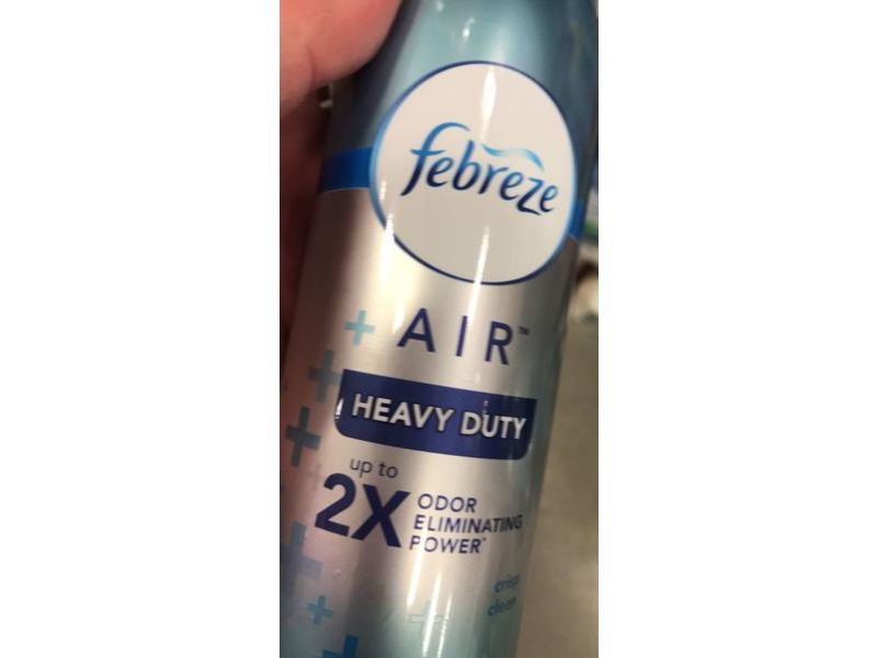 Febreze Heavy Duty Air Freshener, Crisp Clean, 8.8 oz / 250 g