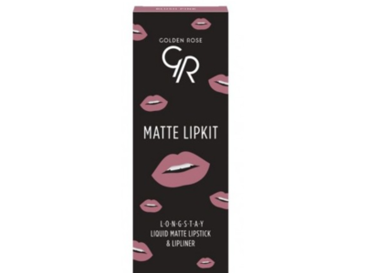 Golden Rose Liquid Matte Lipstick & Lipliner kit, Blush Pink