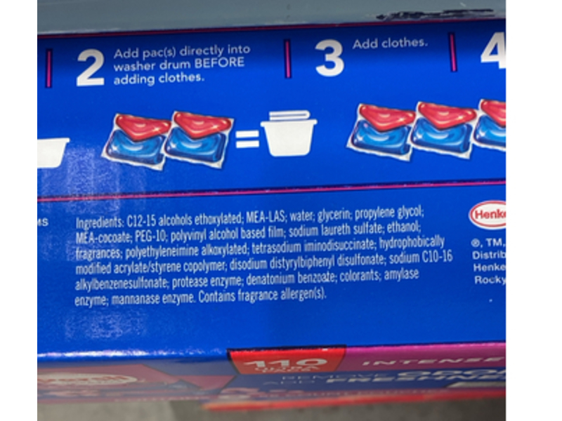 Persil Everyday Clean Ultra Pacs Detergent, Intense Fresh, 39.05 oz/1.12 kg, Pack Of 110