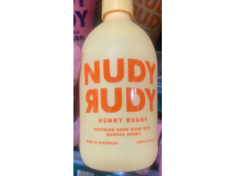 Nudy Rudy Hunny Bunny Soothing Hand Wash, Manuka Honey, 16.9 fl oz/500 mL