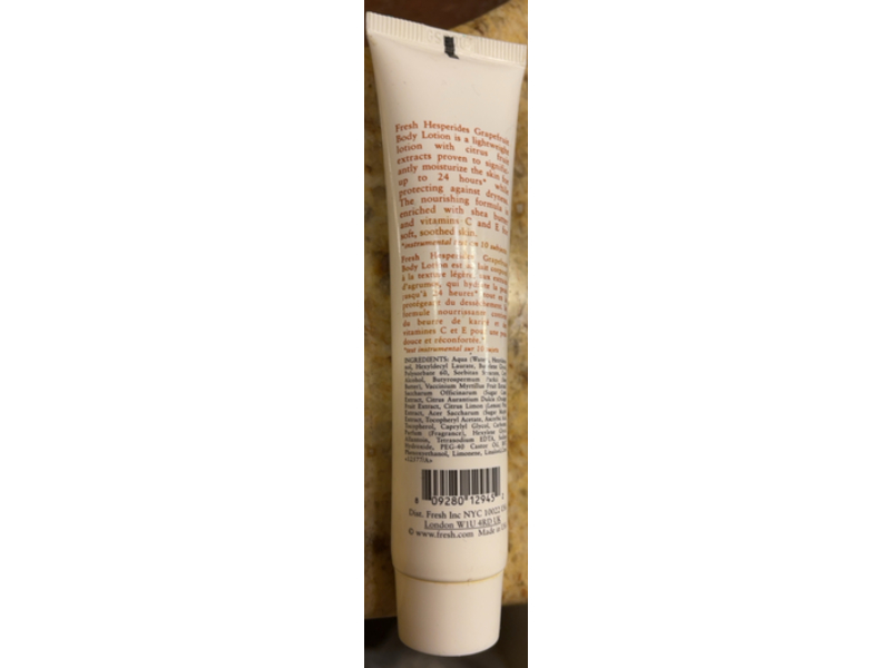 Fresh Hesperides Grapefruit Body Lotion, Citrus Fruit Extract, 1.35 fl oz/40 mL