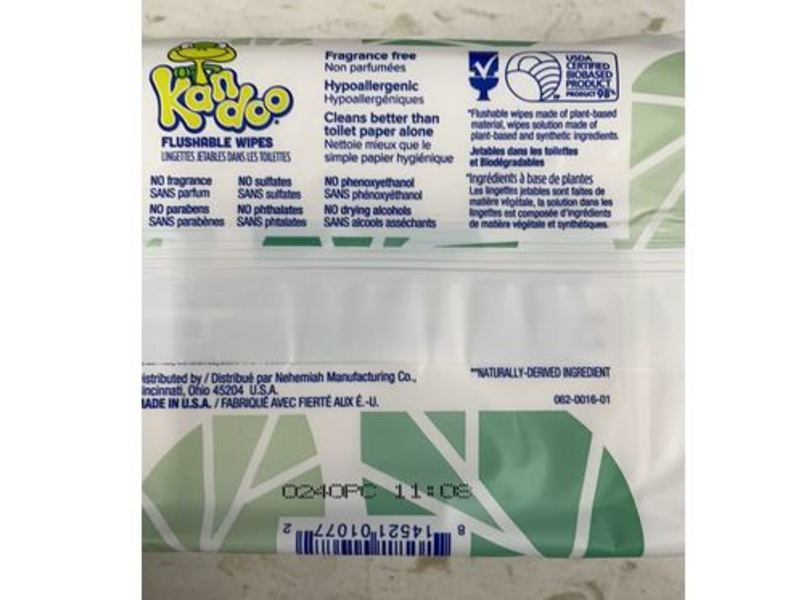 Kandoo Flushable Wipes, 48 Count, Pack Of12