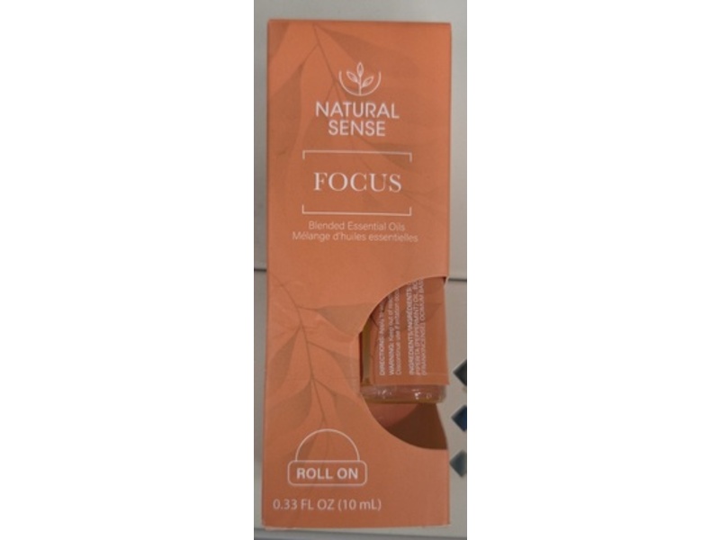 Natural Sense Blended Essential Oils Roll On, Focus, 0.33 fl oz/10 mL