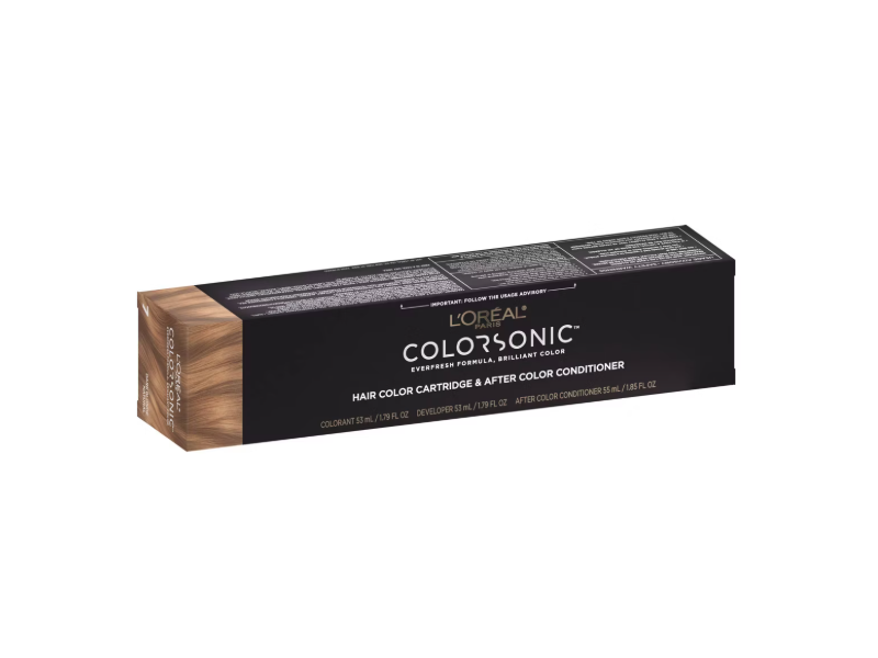 L'Oreal Paris Colorsonic Permanent Hair Color Cartridge & After Color Conditioner, 7 Dark Blonde Natural
