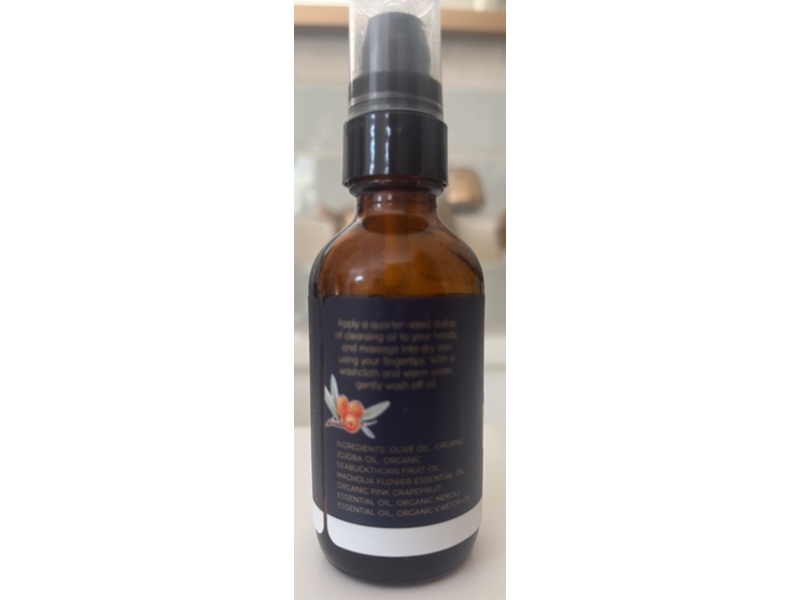 Toups & Co Organics Cleansing Oil, Seabuck Thorn, 2 oz/60 mL