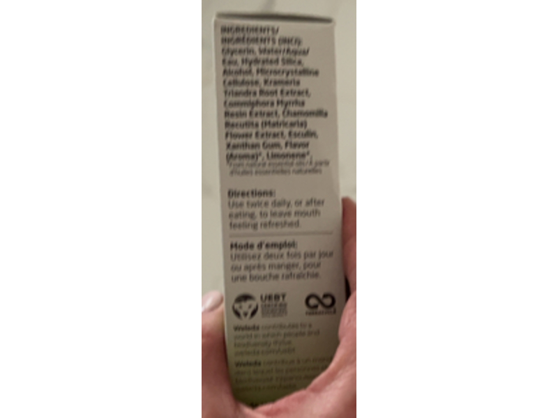 Weleda Plant Gel Toothpaste, Spearmint Flavor, 2.5 fl oz/75 mL