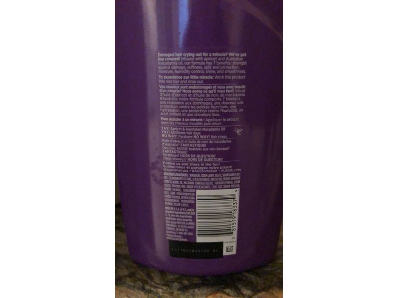 Aussie Total Miracle Shampoo, Apricot, 26.2 fl oz/778 mL