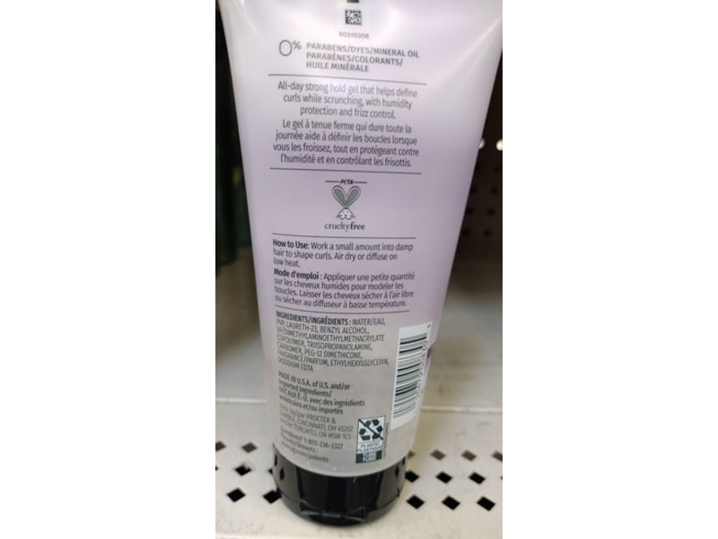 Herbal Essences Curl Scrunching Sculptant Gel, Berry, 6 oz/170 g