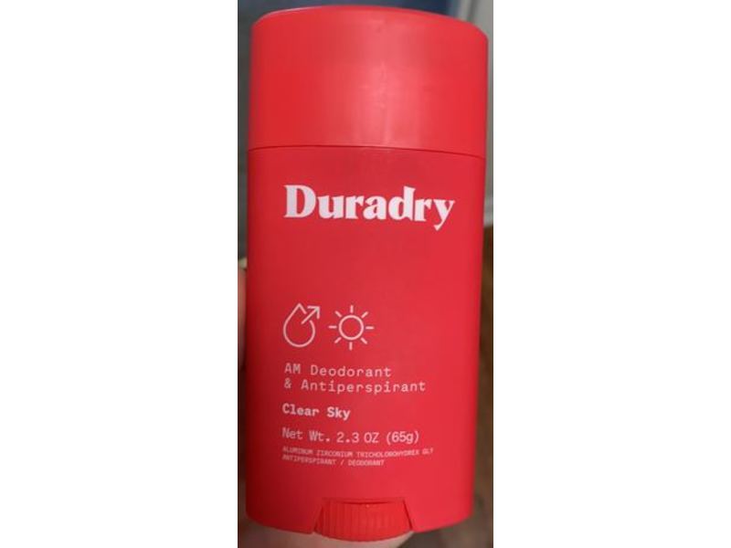 Duradry Am Deodorant & Antiperspirant, Clear Sky, 2.3 oz/65 g