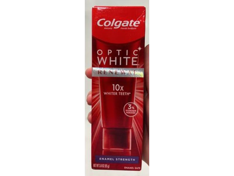Colgate Optic White Renewal Toothpaste, Enamel Strength, 3.0 oz/85 g