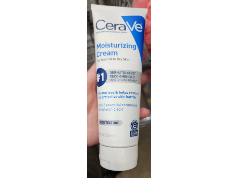 CeraVe Moisturizing Cream, Normal to Dry Skin,8 fl oz/236 mL