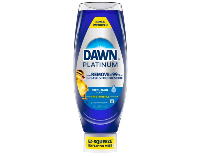 Dawn Platinum Dishwashing Liquid, Fresh Rain, 24 fl oz/709 mL