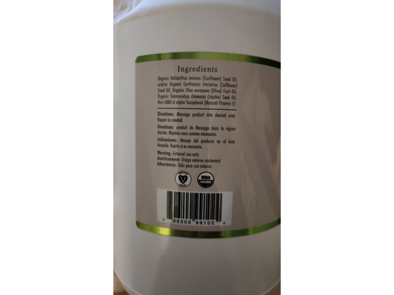 Sacred Earth Botanicals Organic Massage Oil Blend, 128 fl oz/3.78 L