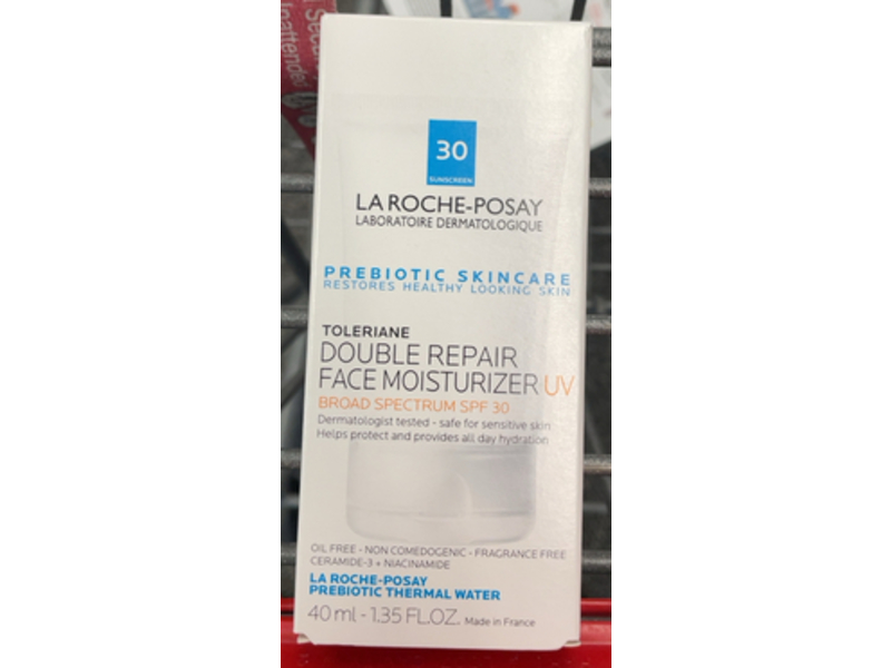 La Roche-Posay Toleriane Double Repair Face Moisturizer UV, SPF 30, 1.35 fl oz/40 mL