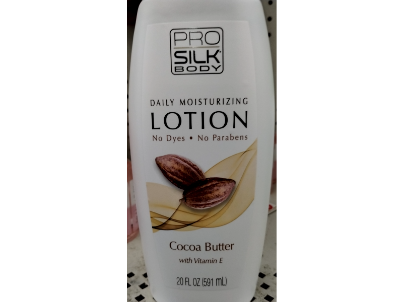 Pro Silk Body Daily Moisturizing Lotion, Cocoa Butter+Vitamin E, 20 fl oz/591 mL