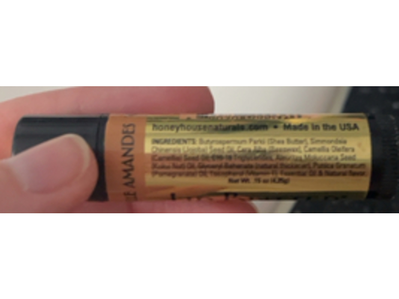 Honey House Naturals Lip Butter Tube, Vanilla Almond, 0.16 oz