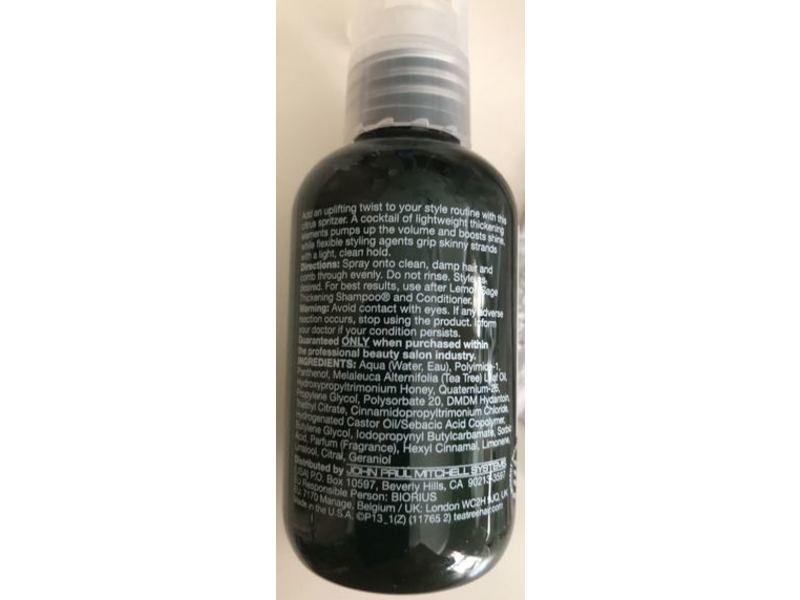 Paul Mitchell Tea Tree Thickening Spray, Lemon Sage, 2.5 fl oz/75 mL
