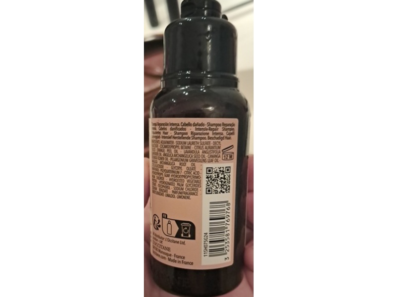 L'Occitane en Provence Intensive Repair Shampoo, 2.5 fl oz/75 mL