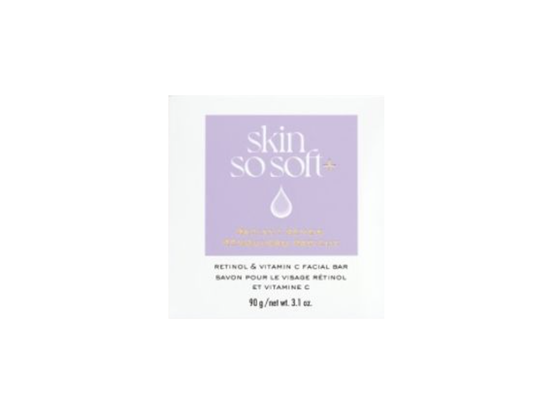Avon Skin So Soft + Facial Bar, Retinol & Vitamin C, 3.1 oz/90 g